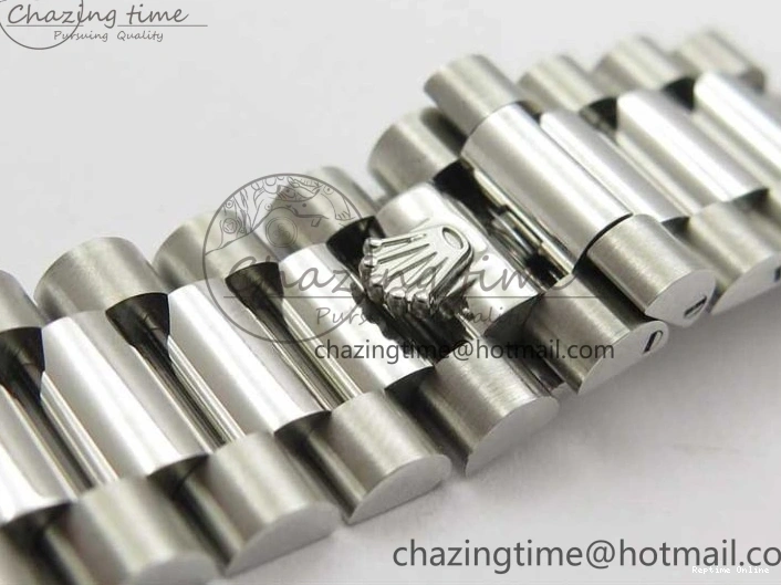 0417 SoftTouch Day-Date 40mm 228239 BP New Dial Version 904 SS Ice Blue T Crystal Markers Dial on SS President Bracelet A 2822